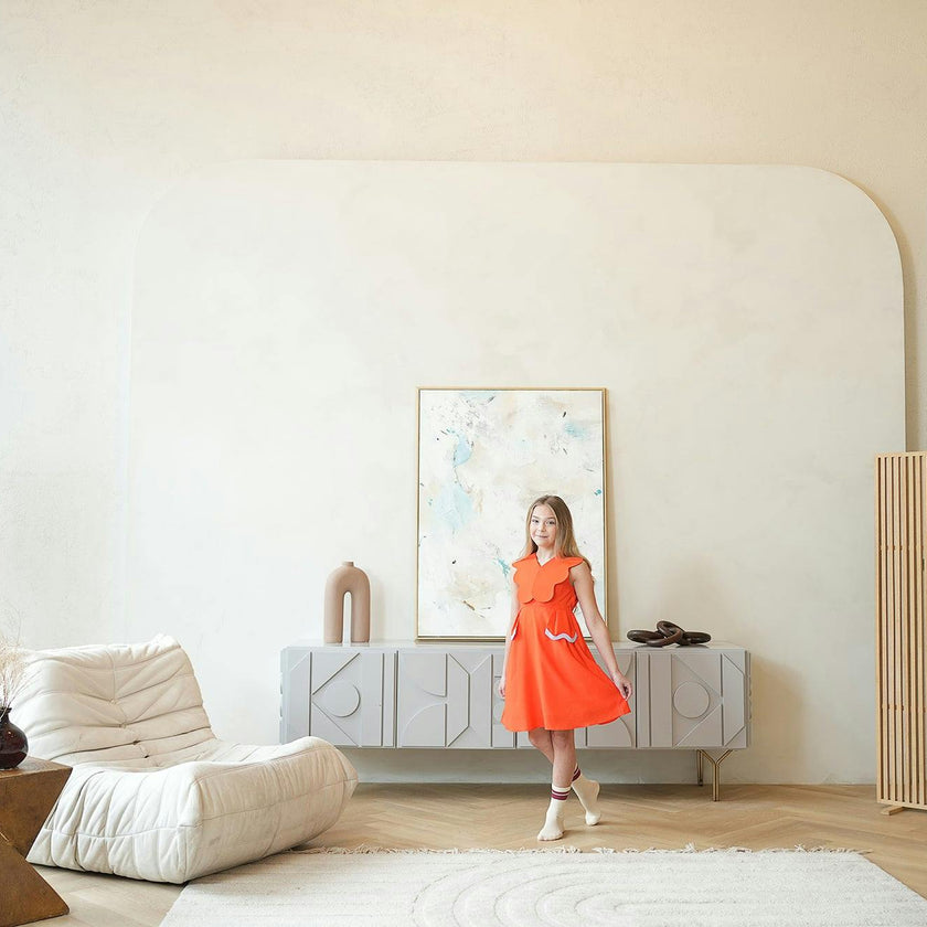 Colette Dress, Orange