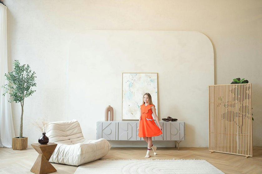 Colette Dress, Orange