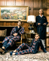 Kid's Brushed Twill Pajama Set in Windsor Tartan