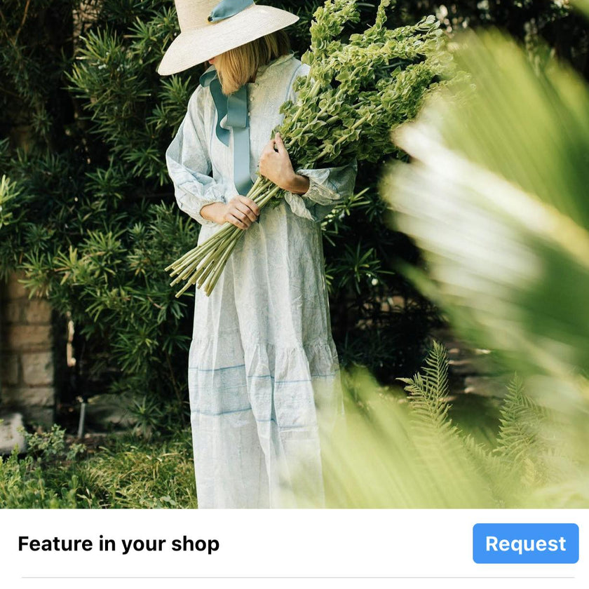 Wildflower Sun Hat (PreOrder Shipping June 15th) - Red Wide & Short Grosgrain Ribbon