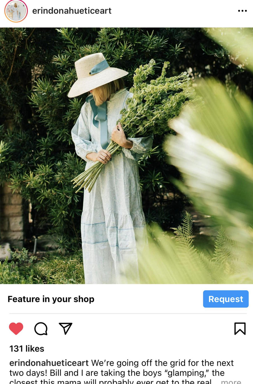 Wildflower Sun Hat (PreOrder Shipping June 15th) - Olive Green Wide & Short Grosgrain Ribbon