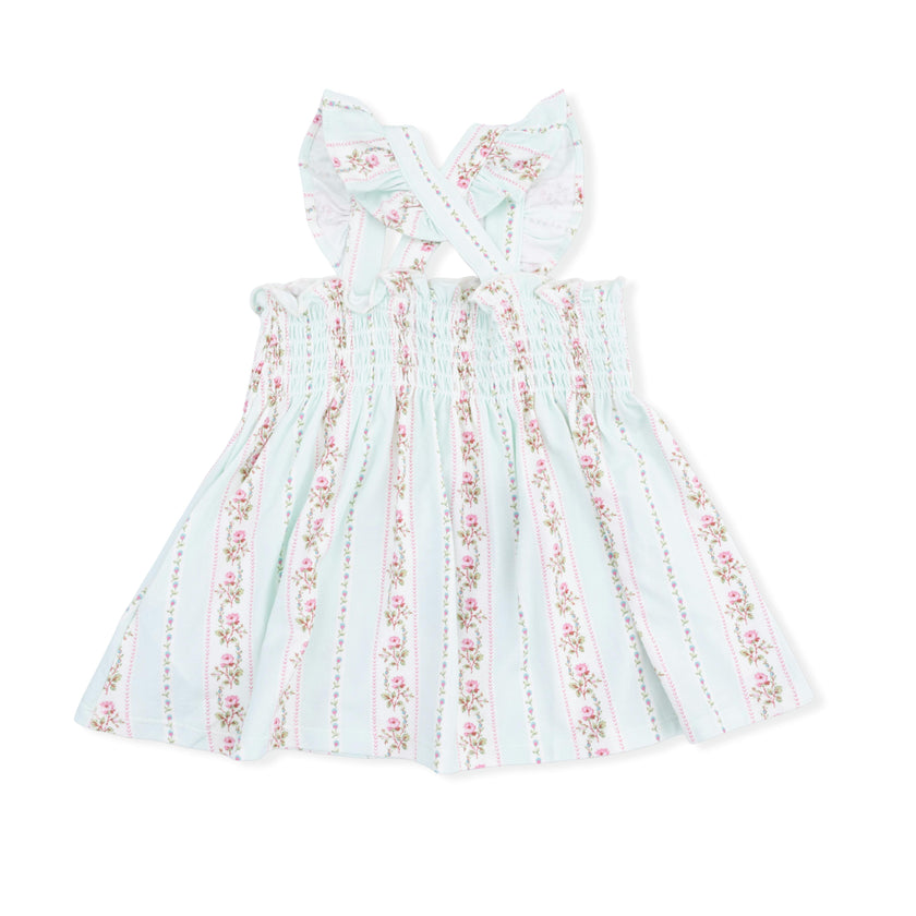 Antoinette Stripe - Smocked Top with Bloomer