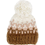 Nell Stripe Hat - Walnut/Blush