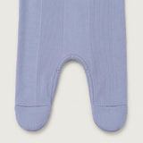 Variegated Rib Lap Tee Footie Pajama