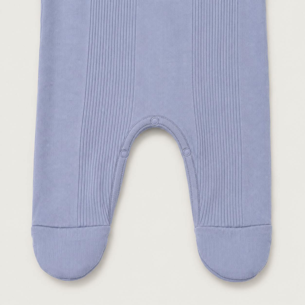 Variegated Rib Lap Tee Footie Pajama
