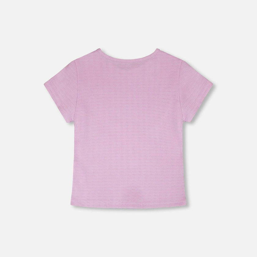 Crinkle Jersey T-Shirt Lilac
