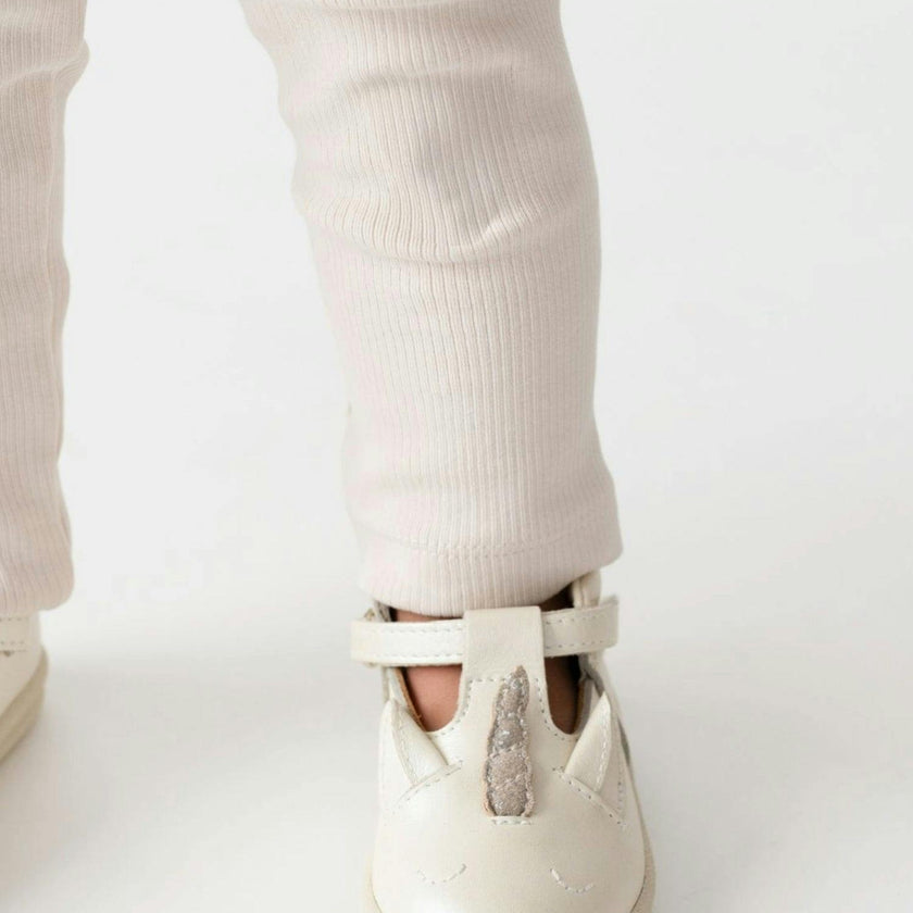 Zilpa Shoes | Unicorn | Off White Metallic Leather