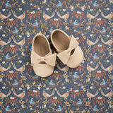 Baby Bow Ballet Flat | Cream Leather
