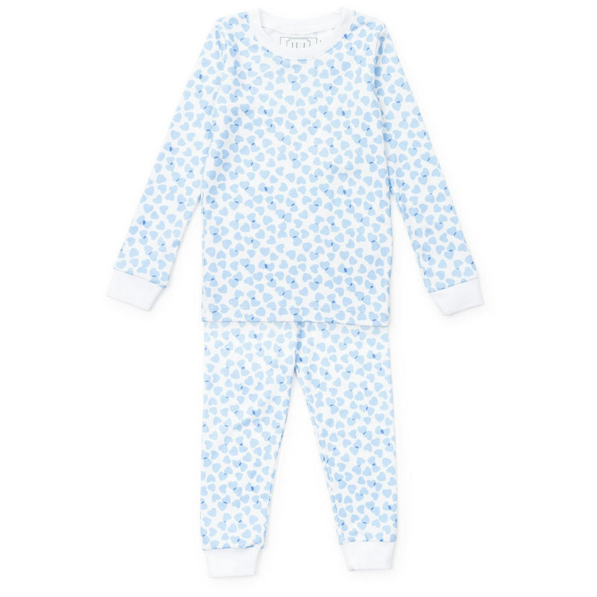 Grayson Pajama Pant Set - Confetti Hearts Blue