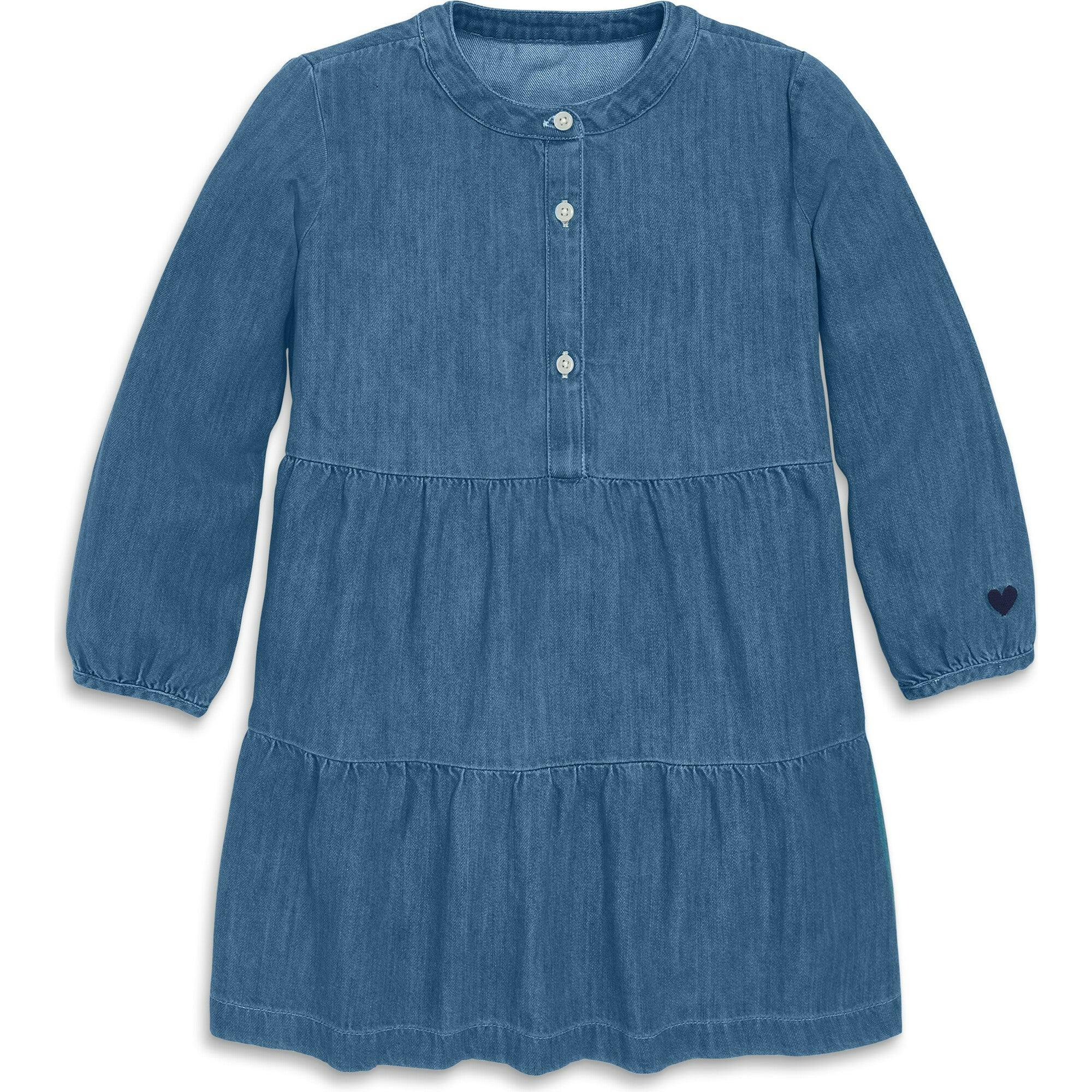 Kids chambray popover dress