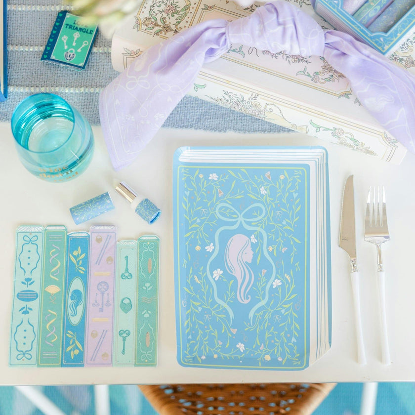 Book Club Book Die-Cut Dinner Plates