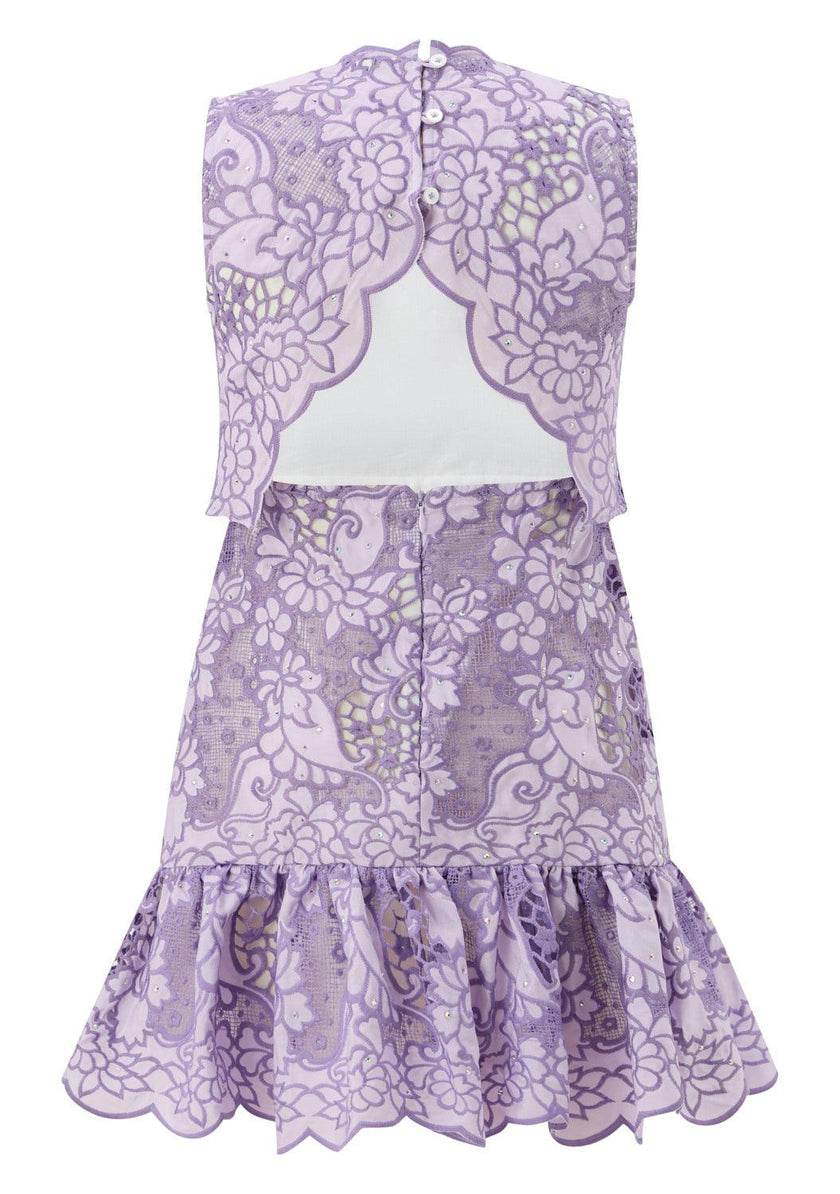 Emmelina Embroidery Mini Dress