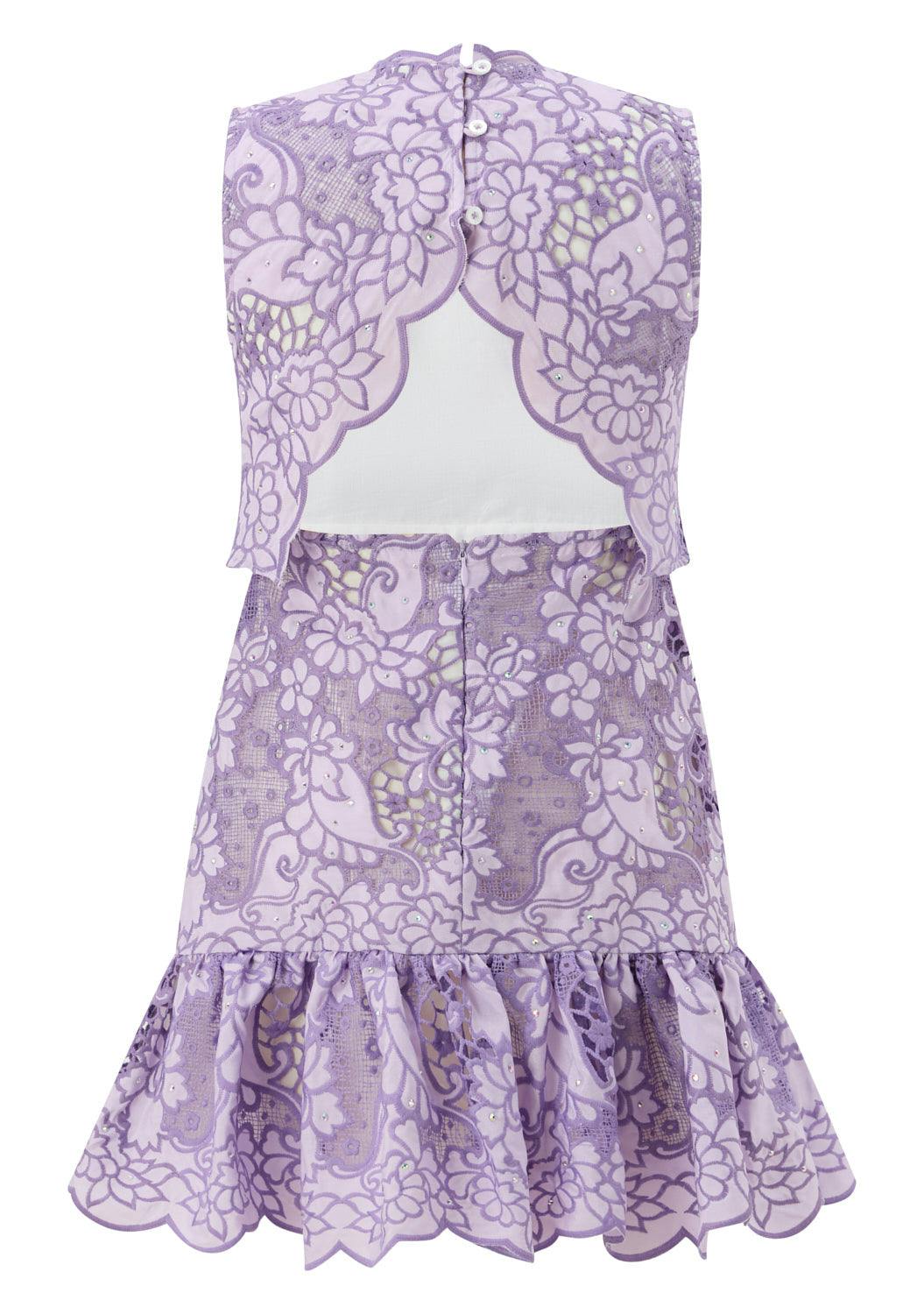 Emmelina Embroidery Mini Dress