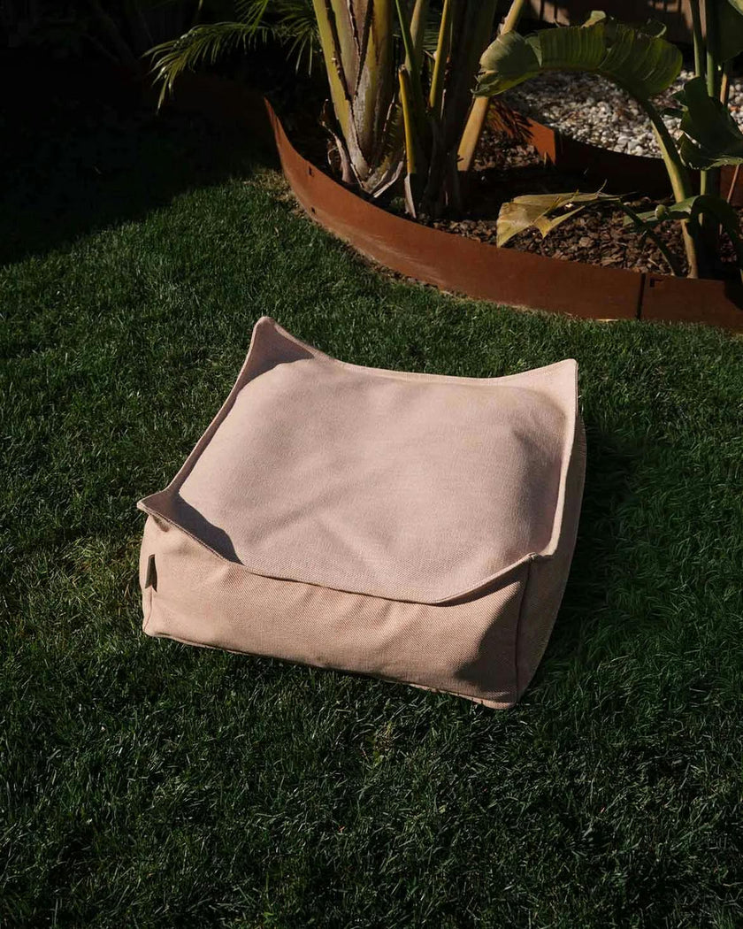 Seashell Outdoor Square Ottoman
