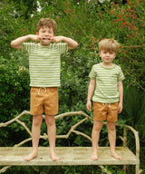 Willie T-Shirt, Palm Stripe