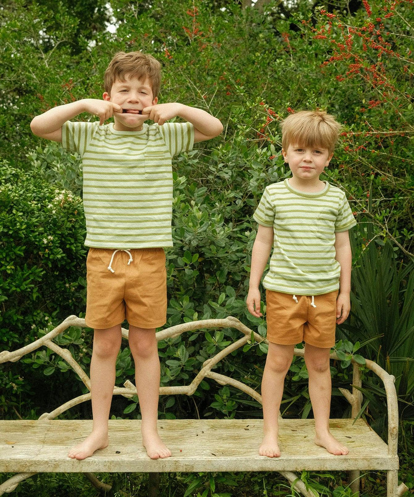 Willie T-Shirt, Palm Stripe