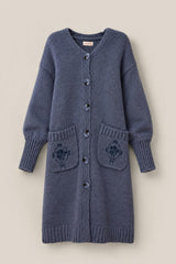 Teresa Cardigan in Dusty Blue