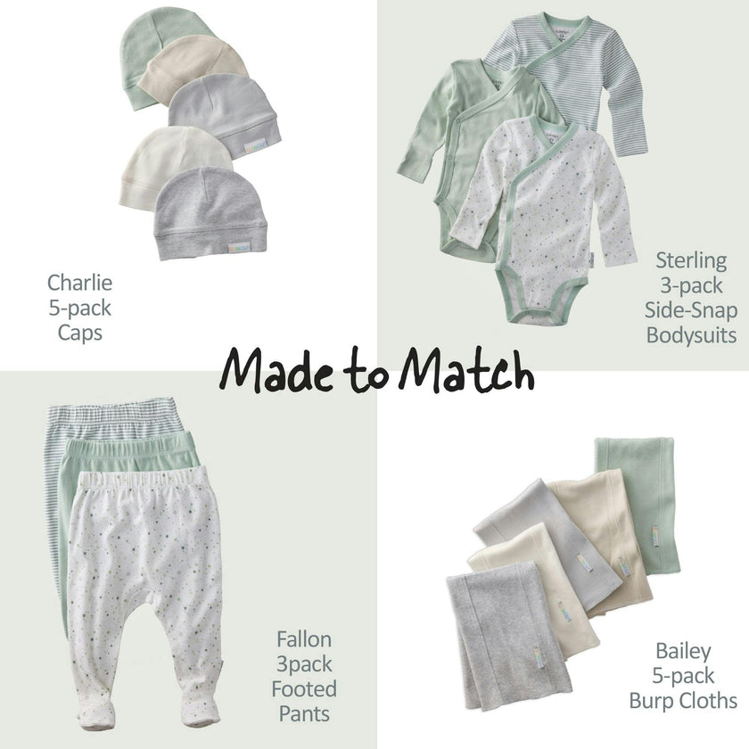 FALLON 3-Pack Footed Baby Pants