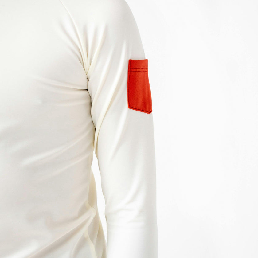 Leo Rashguard Ivory And Terracotta