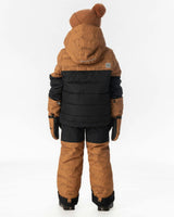 Two Piece Play Snowsuit Brown And Black With Brown Pants