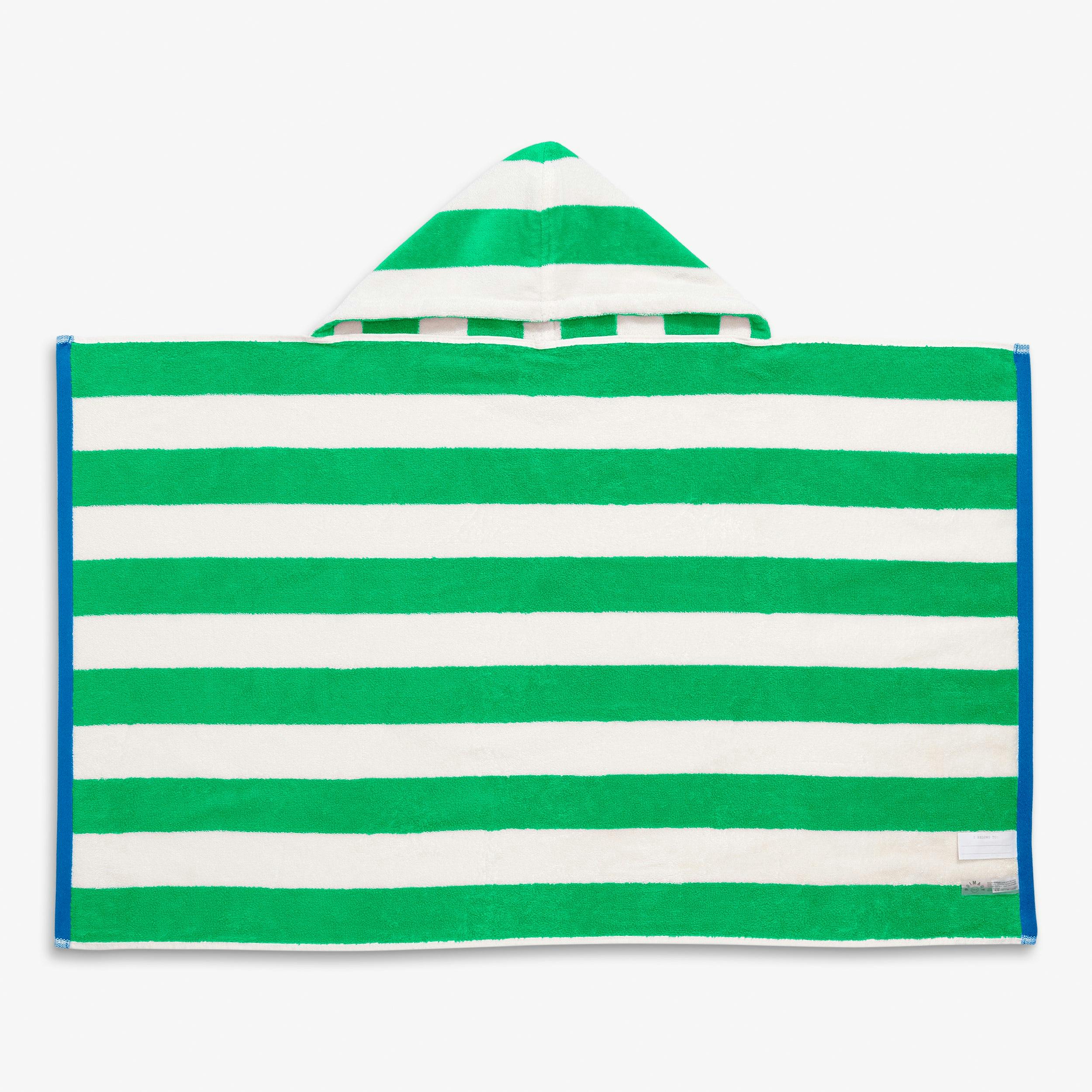 Kids stripe hoodie towel