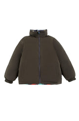 Blake Hooded Reversible Lightweight Down Puffer Jacket, Dinosaur Dudes