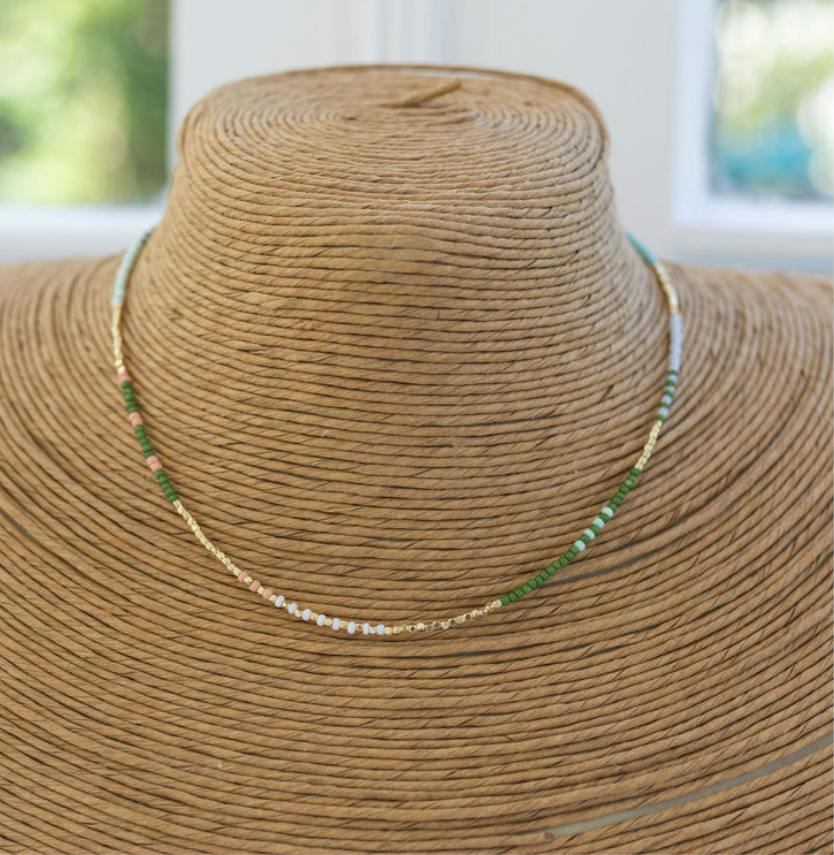 Coral Cactus Necklace