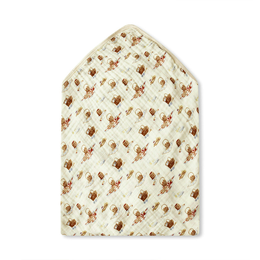 Picnic Organic Hooded Swaddle Blanket