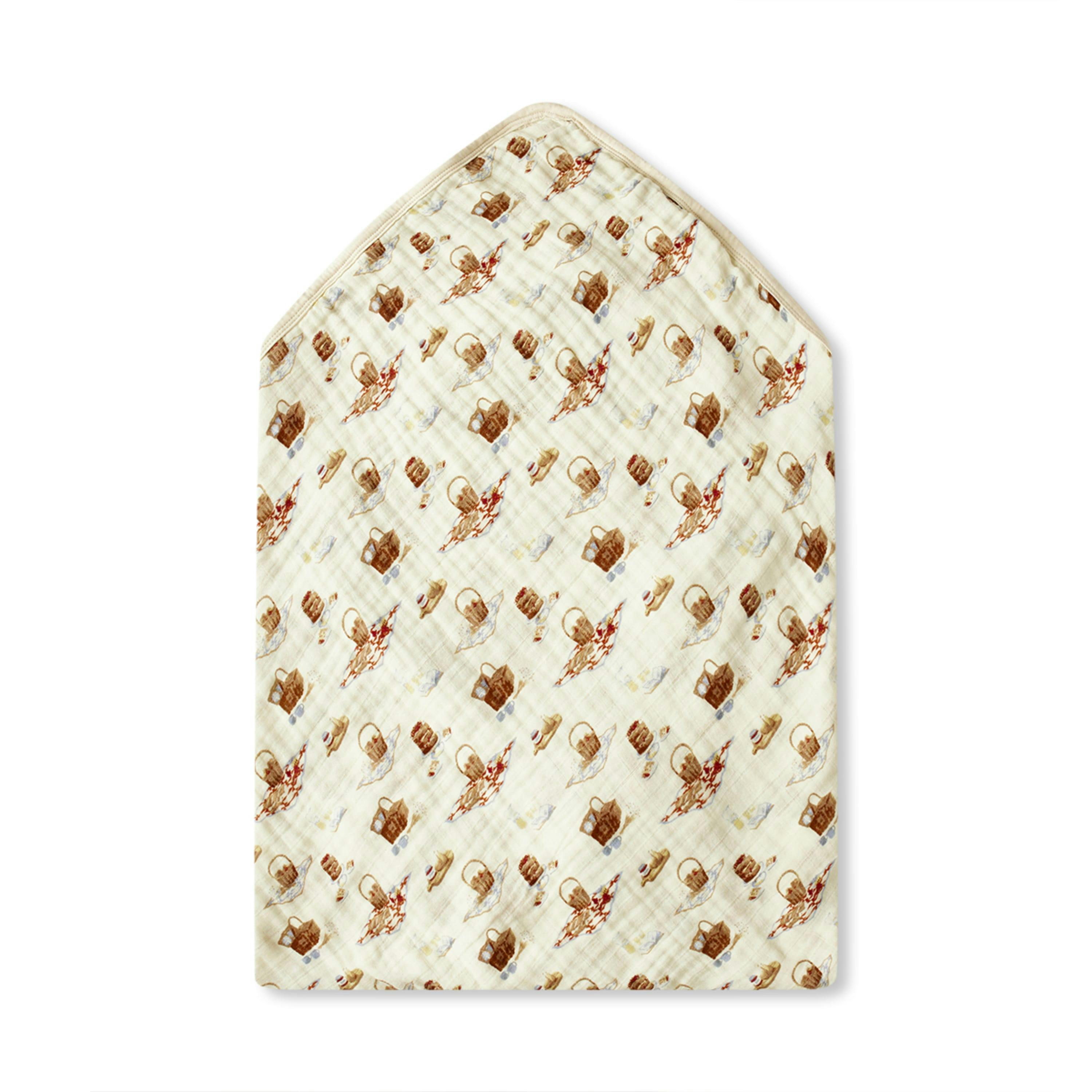 Picnic Organic Hooded Swaddle Blanket