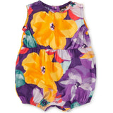 Peek-a-Boo Back Baby Romper, Multi