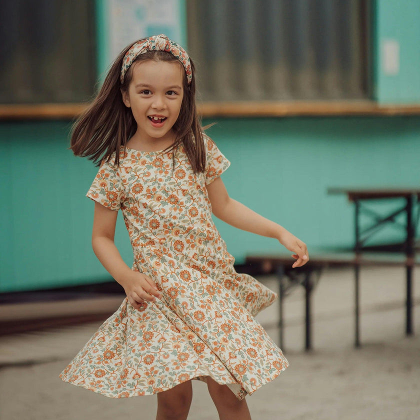 Sweetheart Twirl Dress | Organic Cotton Jersey - In Bloom