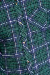 Mens John Shirt in Emerald Plaid