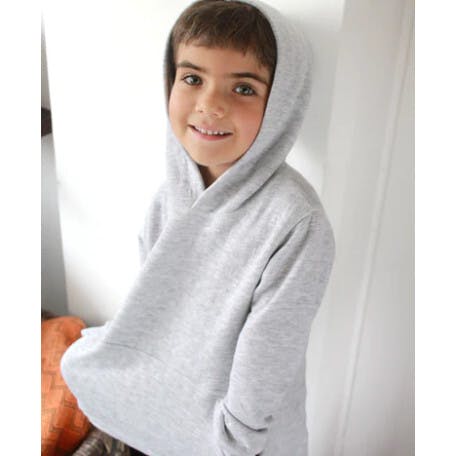 Boy Cream Long Hooded Pocket Jersey 100% Cotton