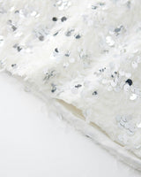 Chrissy Feather Sequin Mini Skirt