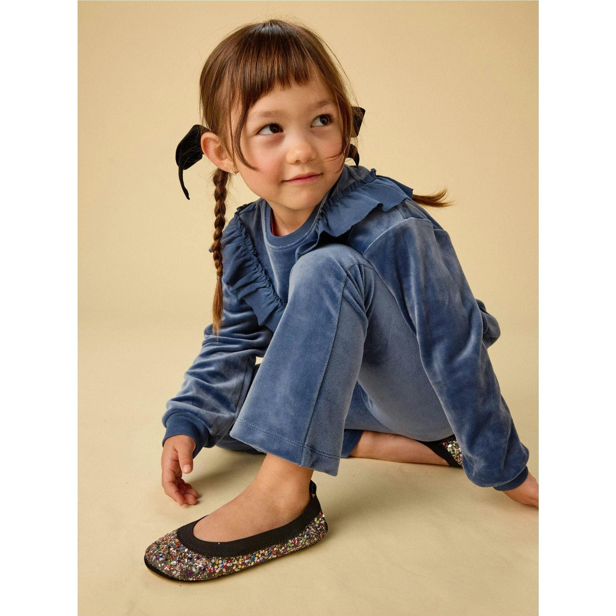 Very Velour Flare Pants, Blue