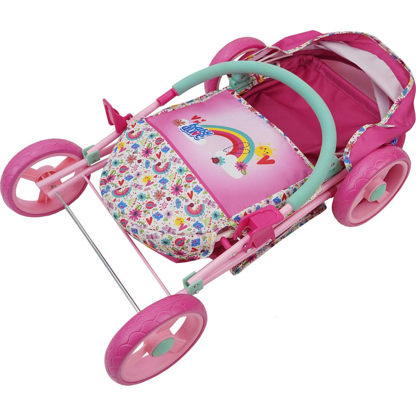 Baby Alive Deluxe Classic Doll Pram - Pink & Rainbow