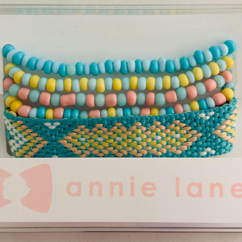 Beaded Bracelets - Boho Friendship Stack Teal