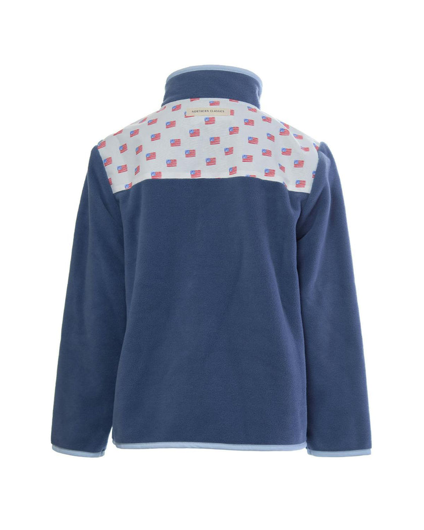 Kids American Flag Fleece Jacket