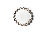 Russet Arabesque Trim Scallop Dinner Plate