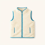 Boys' Sherpa Vest with Blue Dino