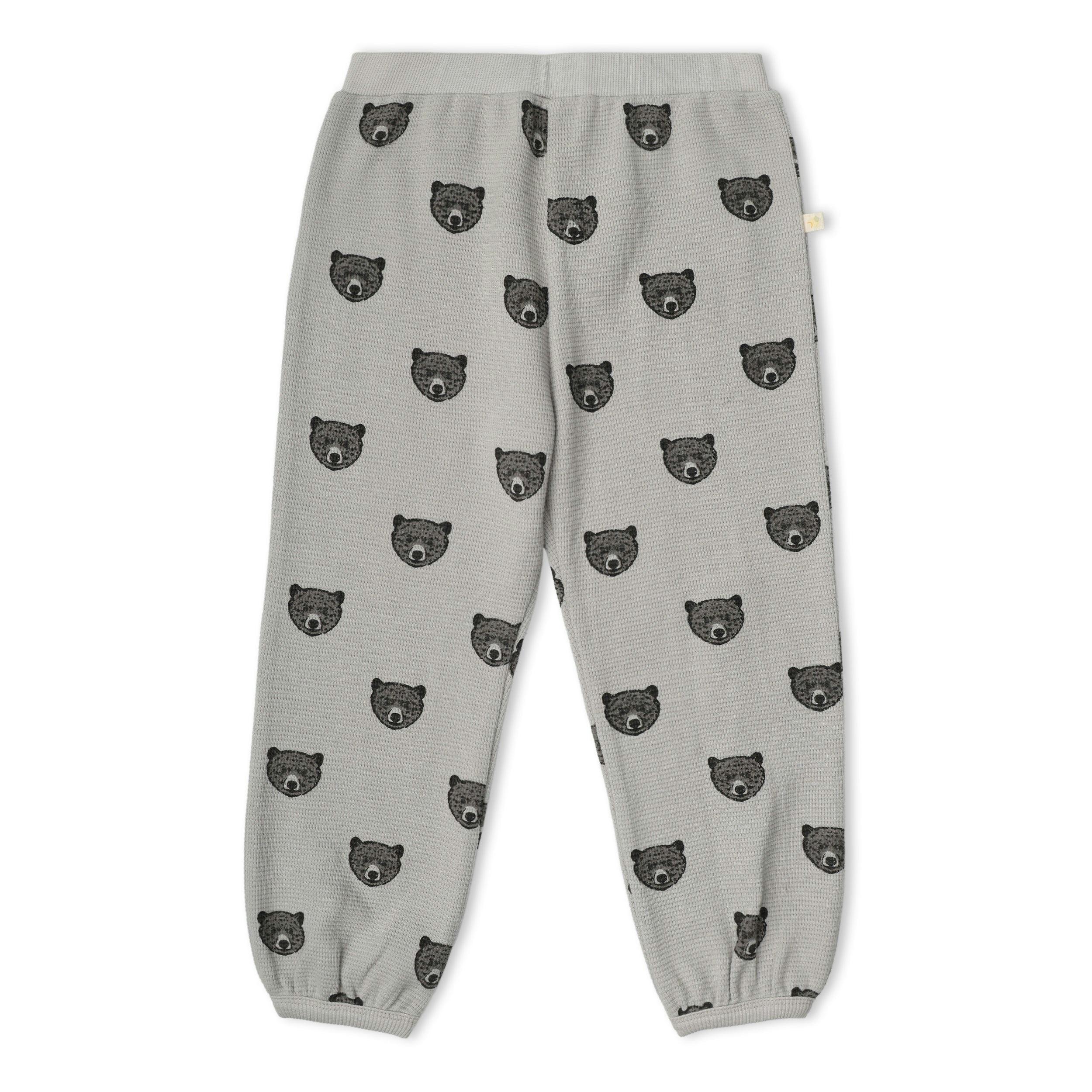 Organic Tee & Pant Slouch Set - Woodland Bear