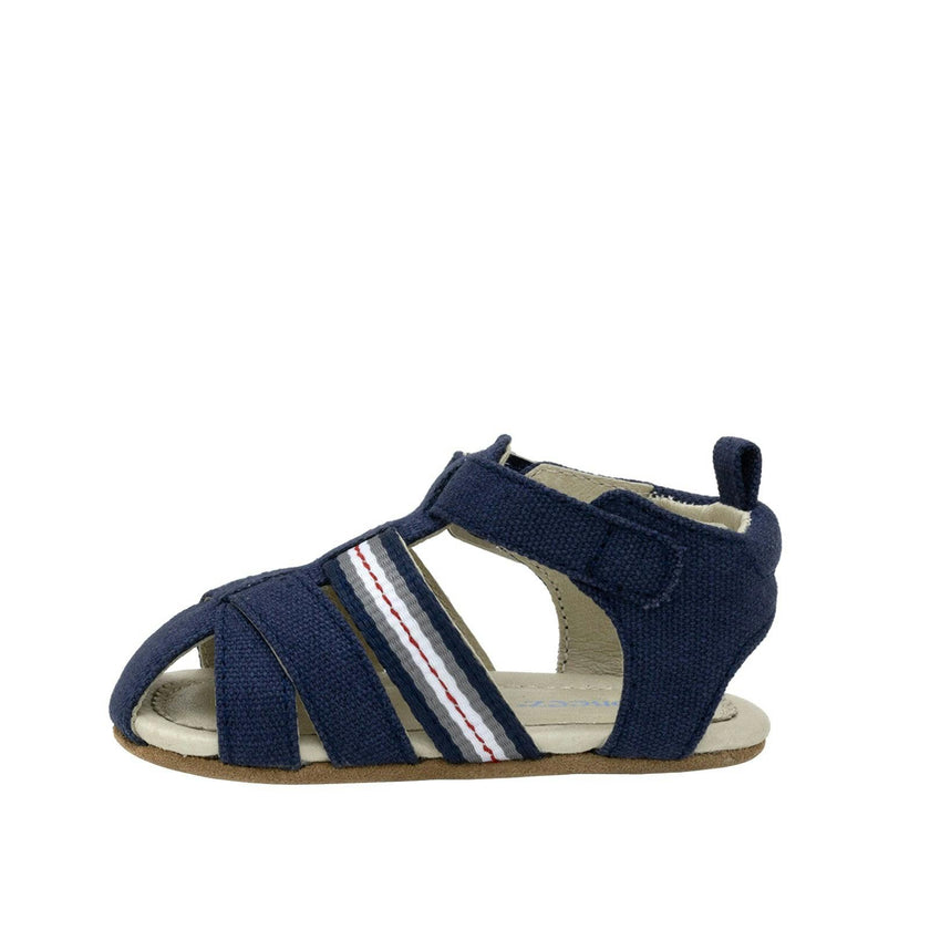 Stuart Navy Canvas Sandal
