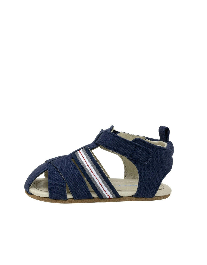Stuart Navy Canvas Sandal