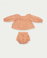 Daisy Baby Blouse & Bloomer Set - Dusty Pink