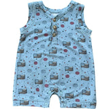 Boy's Sleeveless Romper Balloon Dogs