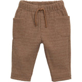 Woven Elastic Waistband Drawstring 2-Side Pockets Pants