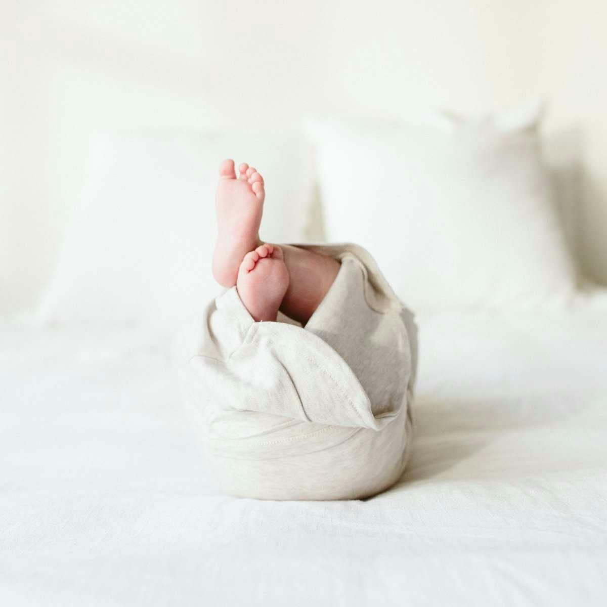 24 HOUR CONVERTIBLE GOWN | STORM GRAY — Bamboo Organic Cotton Blend, Preemie–6M
