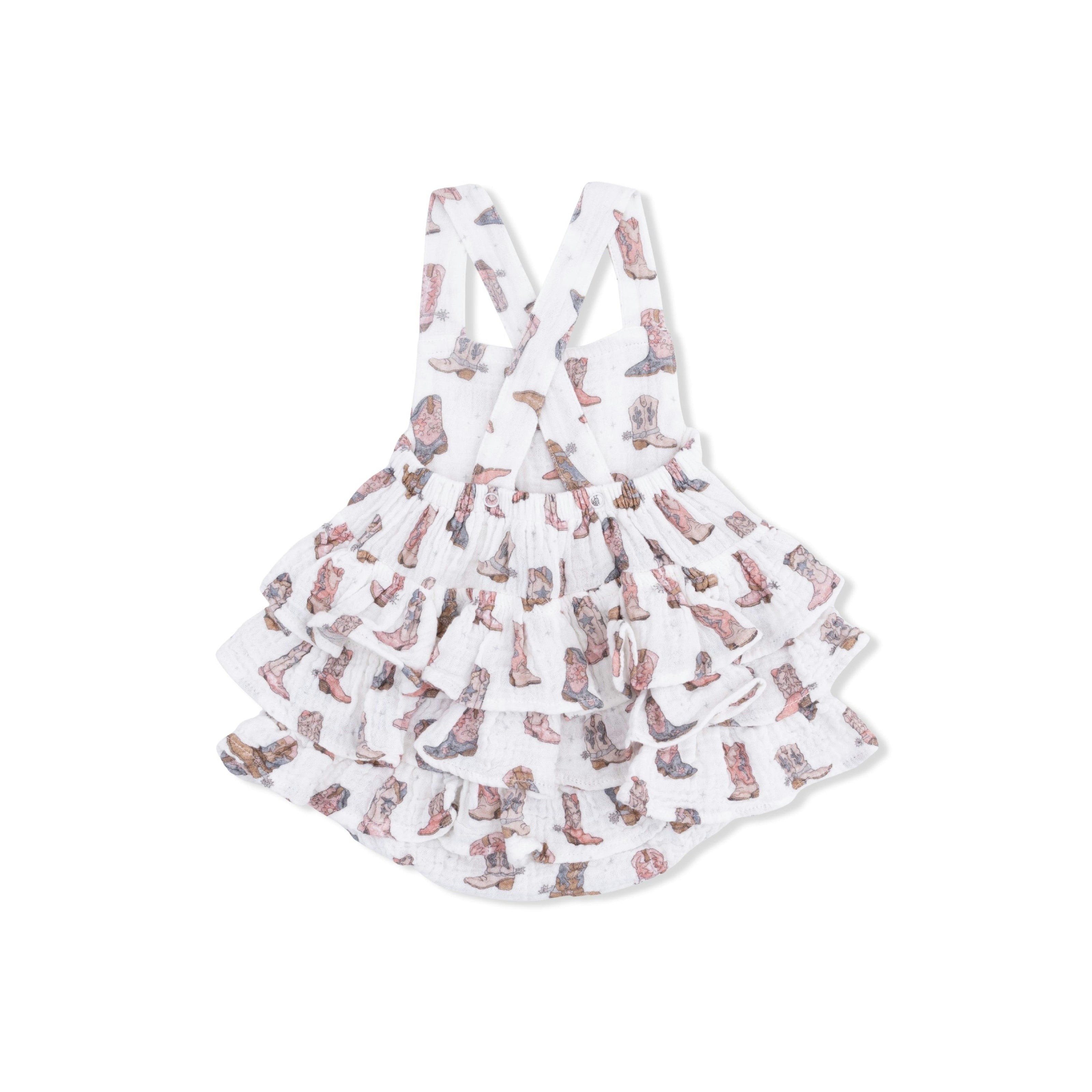 Cowgirl Boots - Ruffle Sunsuit