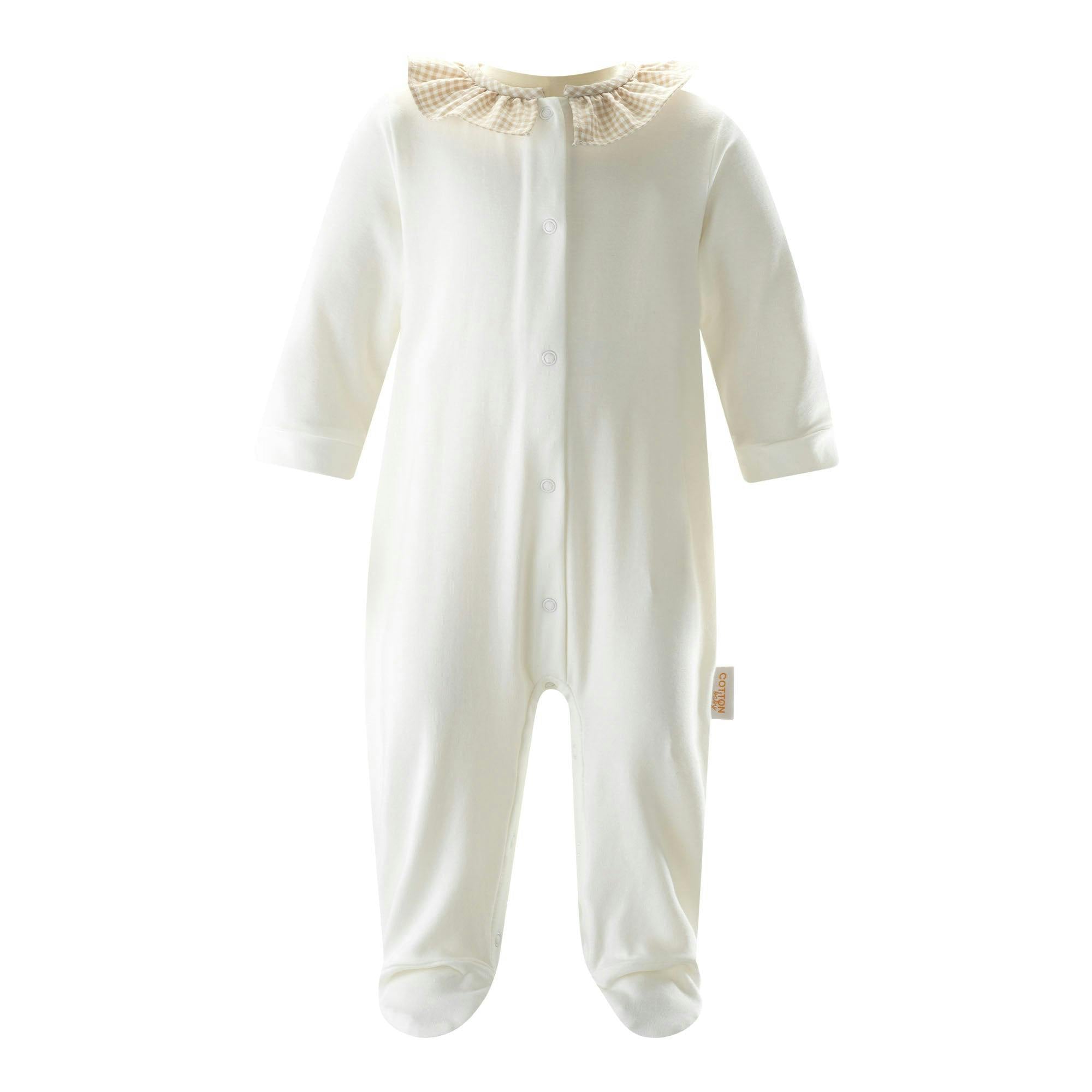 Gingham Collar Babygro