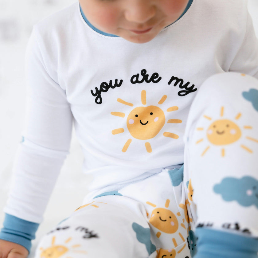 sunshine long sleeve pajama set